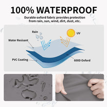 Load image into Gallery viewer, 58 Inch Heavy Duty Waterproof Outdoor Couch Cover with Elastic Closure &amp; Handles