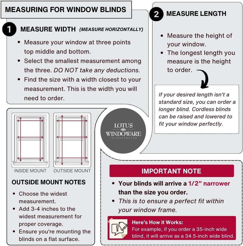 Bright White Cordless Faux Wood Blinds, 30.5" x 72" for Elegant Living Spaces