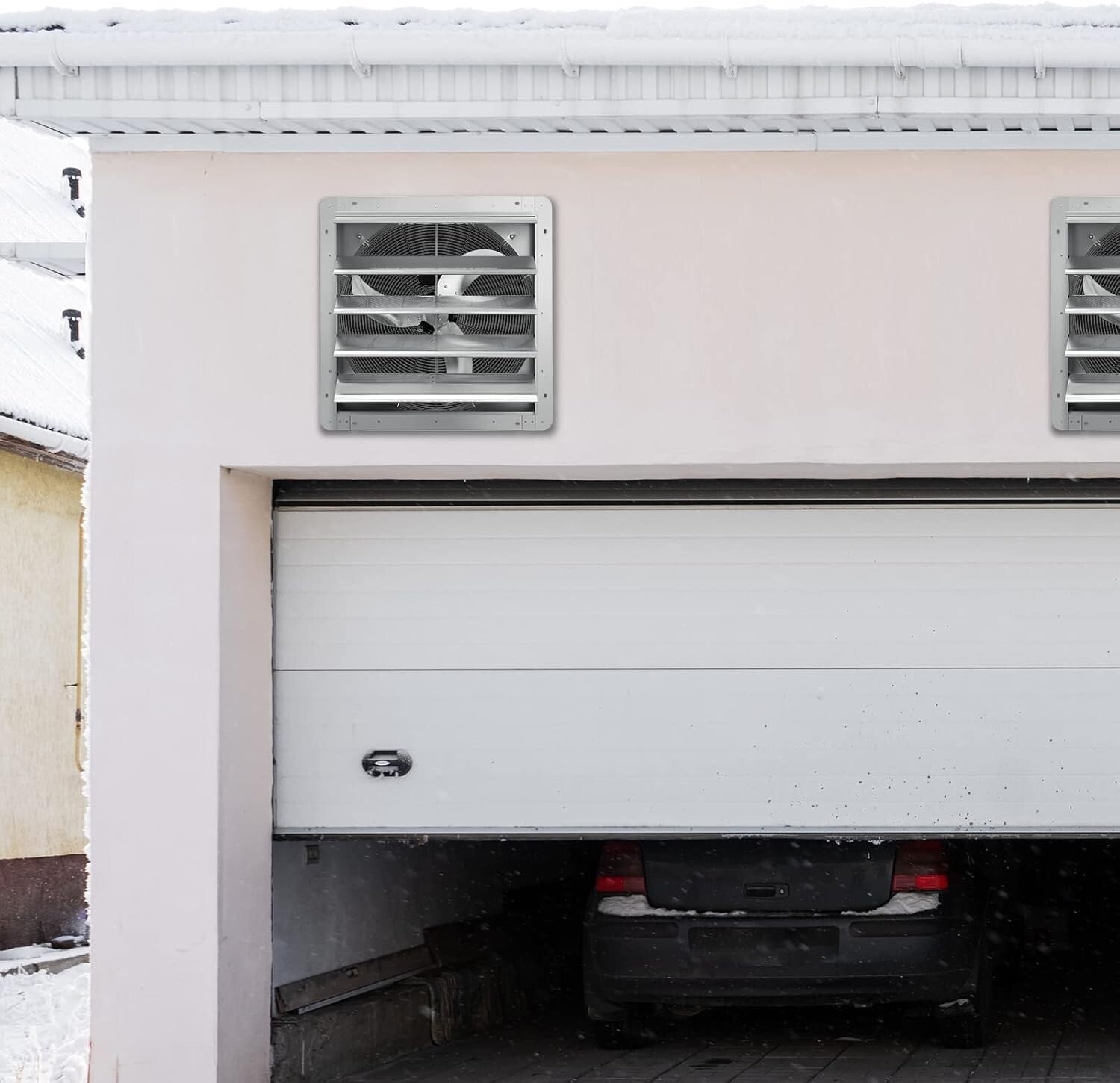 16 Inch High Airflow Shutter Exhaust Fan - Efficient Cooling for Home and Work