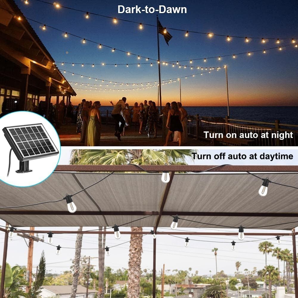 Waterproof & Shatterproof Solar LED String Lights - Perfect for All Occasions