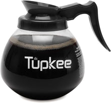 Load image into Gallery viewer, Ergonomic 12-Cup Coffee Decanter - Shatter-Resistant with Non-Scratch Brush