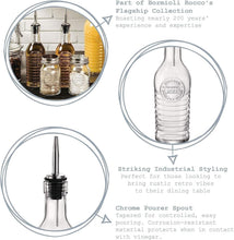 Load image into Gallery viewer, Elegant 270 ml Glass Bottles for Olive Oil &amp; Vinegar with Stainless Steel Spouts