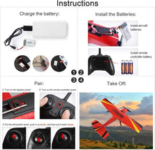 Load image into Gallery viewer, Beginner-Friendly Remote Control Airplane - 2.4GHz &amp; Self-Stabilization System
