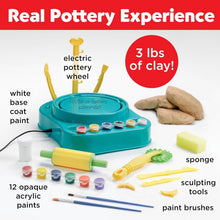 Load image into Gallery viewer, Pottery Wheel for Kids 8+ - Includes 3 lbs Clay &amp; Sculpting Tools for Beginners