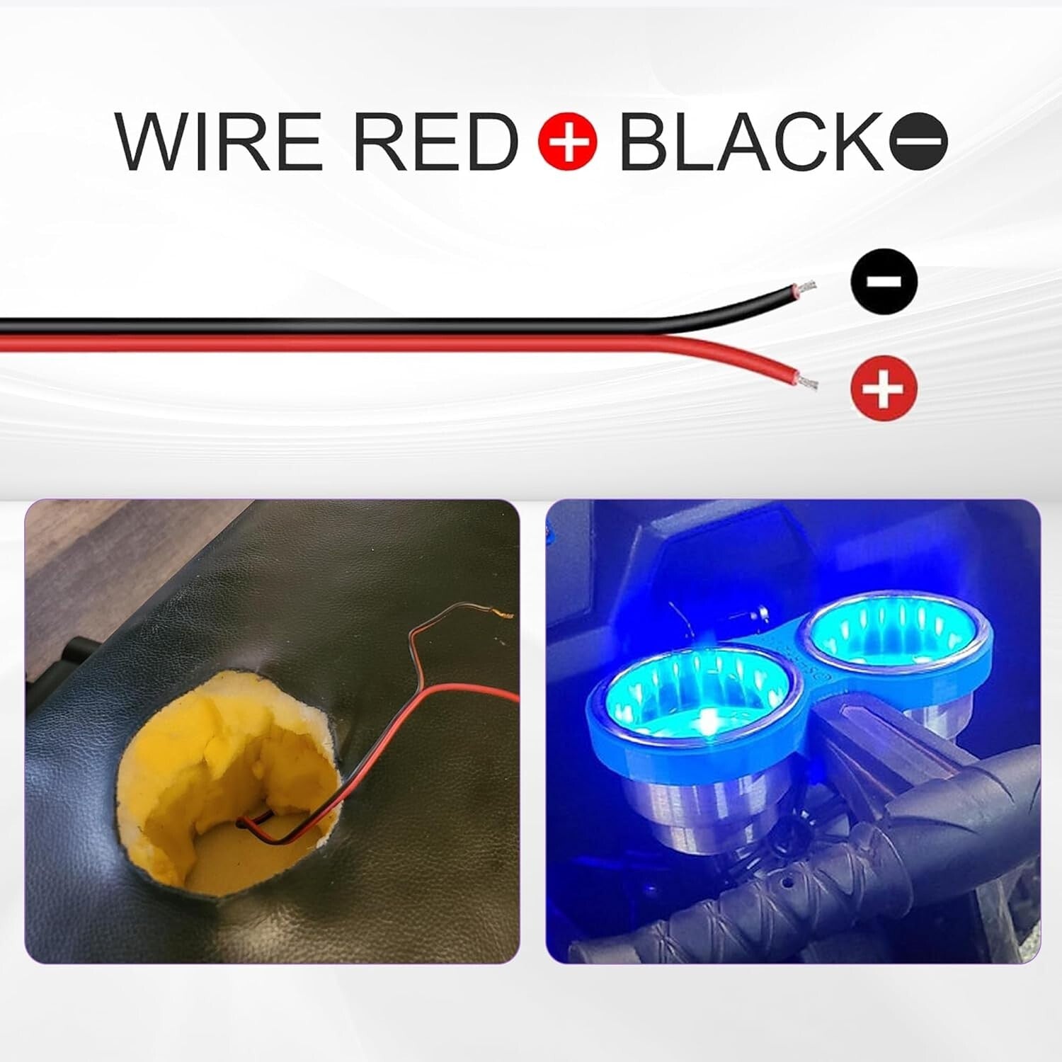 Premium 4Pcs LED Drink Holders with Drain - Perfect for Boats, RVs, and Trucks