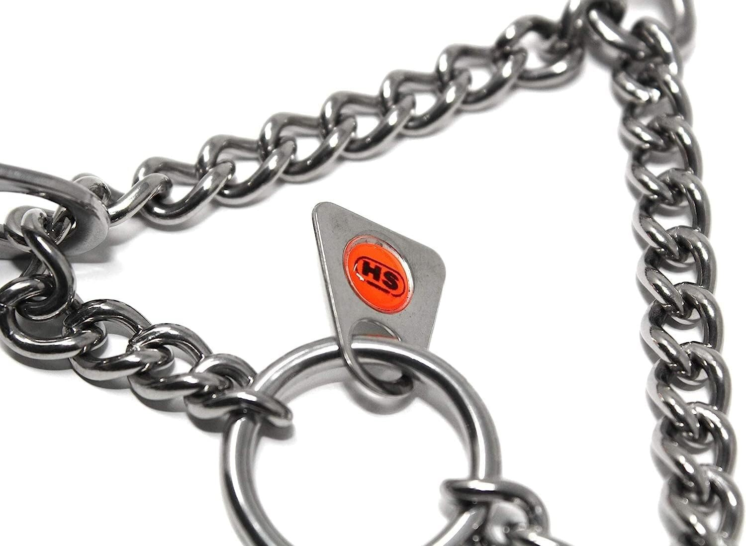 Adjustable Stainless Steel Pinch Collar with Swivel Attachment for Small Breeds