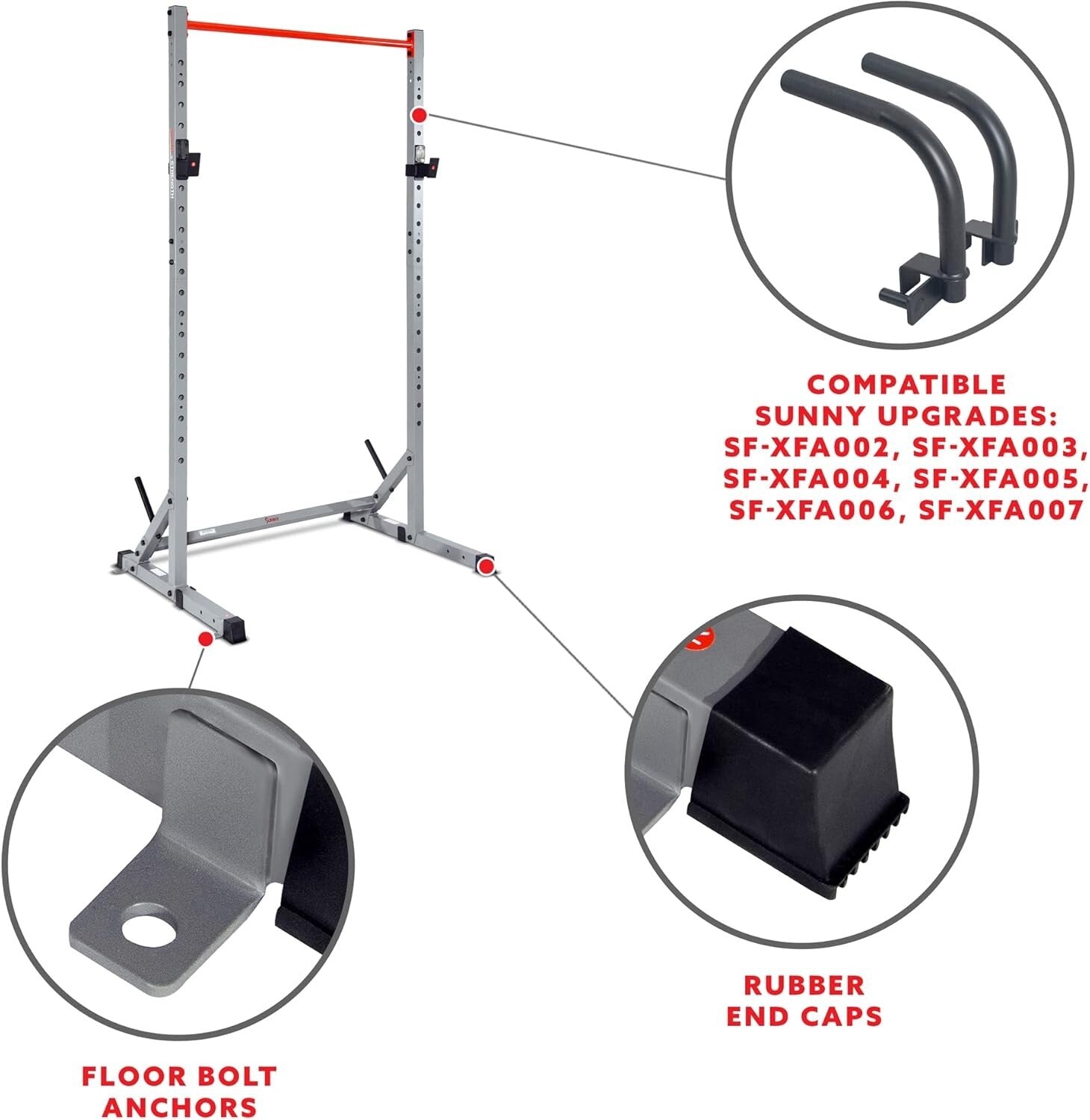 Compact Multifunctional Home Gym - Adjustable Power Rack & Strength Training Set