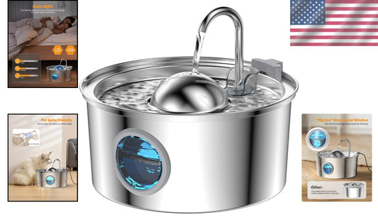 108oz Stainless Steel Cat Water Fountain - Auto Dispenser for Healthy Hydration