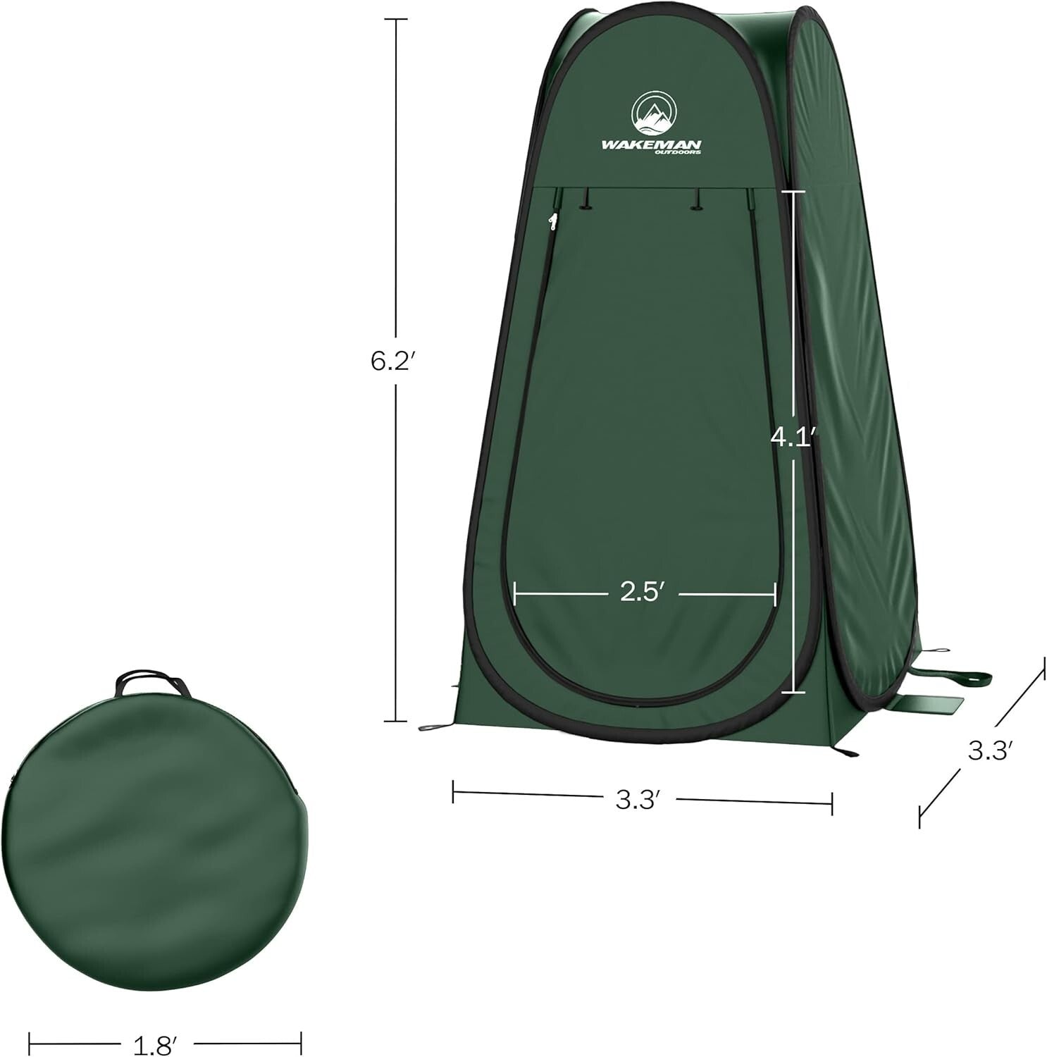 Versatile Water-Resistant Privacy Tent - Shower, Changing Room, or Toilet Stall