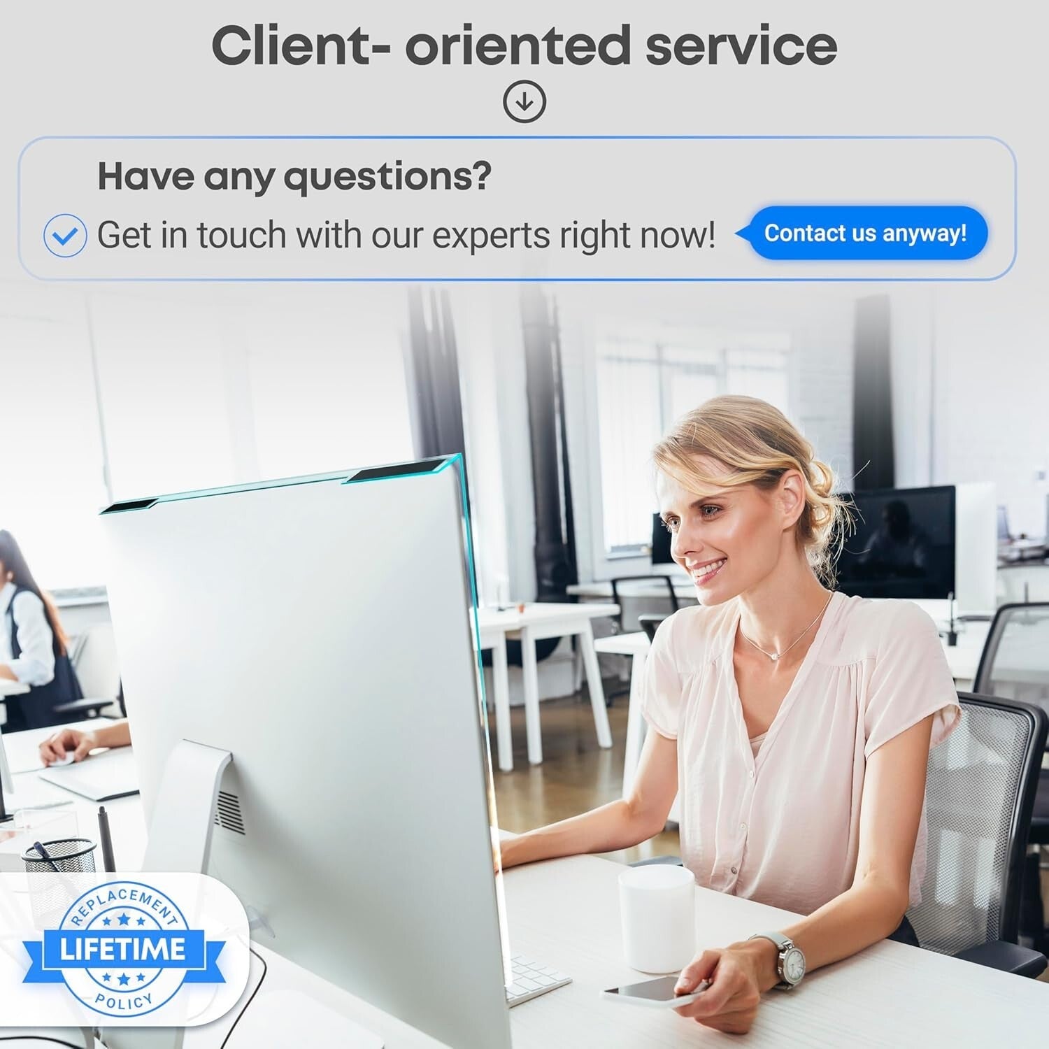 Blue Light Blocking Screen Protector for 31.5-32 Inch Monitors – Eye Protection