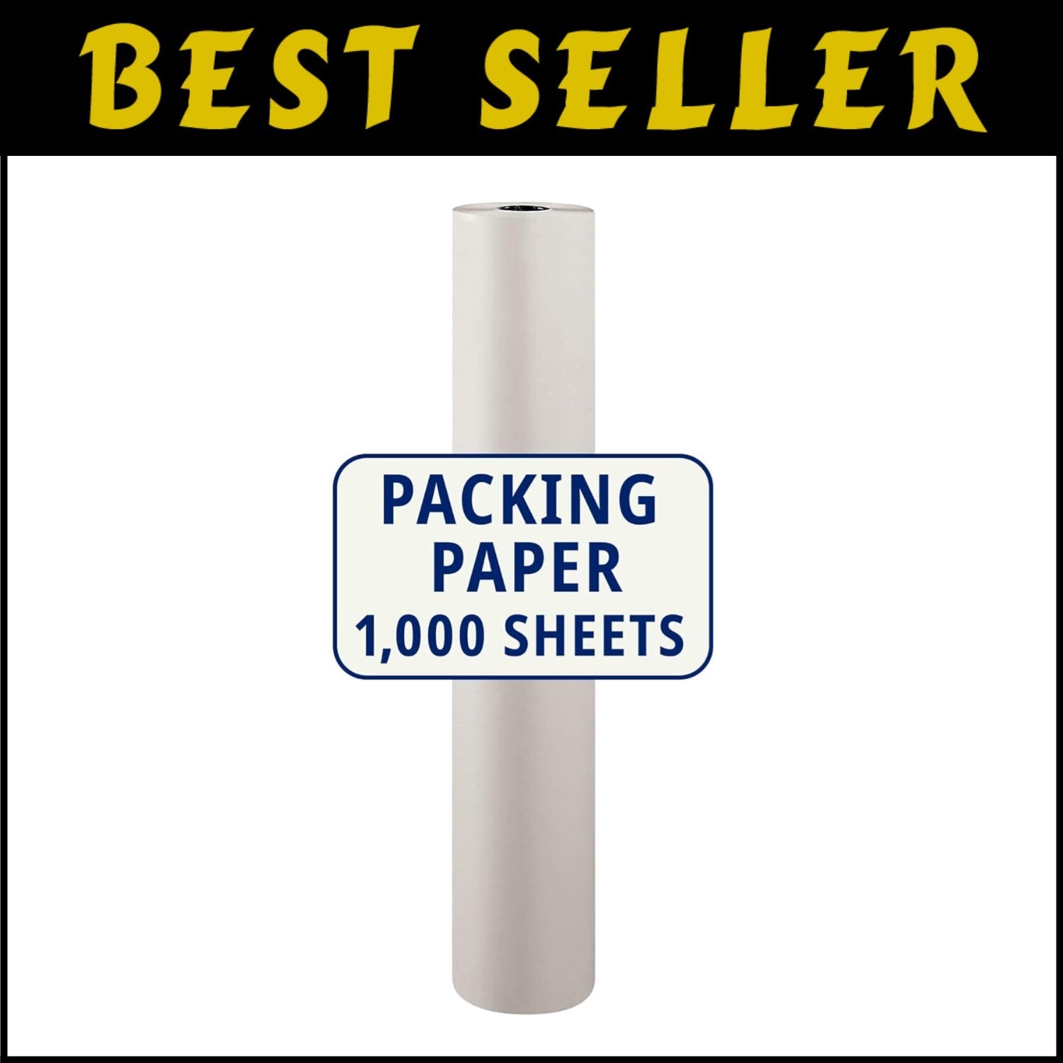 1440' Packing Paper Roll - 1000 Sheets of Eco-Friendly Newsprint for Shipping