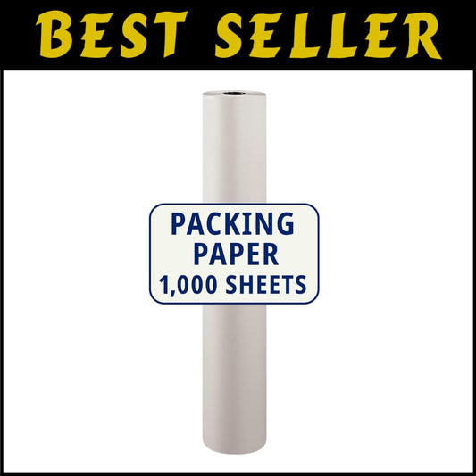 1440' Packing Paper Roll - 1000 Sheets of Eco-Friendly Newsprint for Shipping