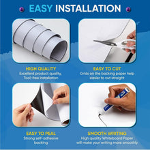 Load image into Gallery viewer, 60" x 36" Magnetic Dry Erase Wall Sticker - Peel and Stick Creative Solution
