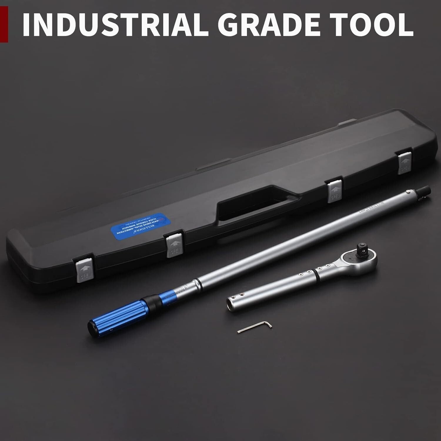 High Precision 3/4-Inch Drive Click Torque Wrench Set: 100-600ft.lb Accuracy