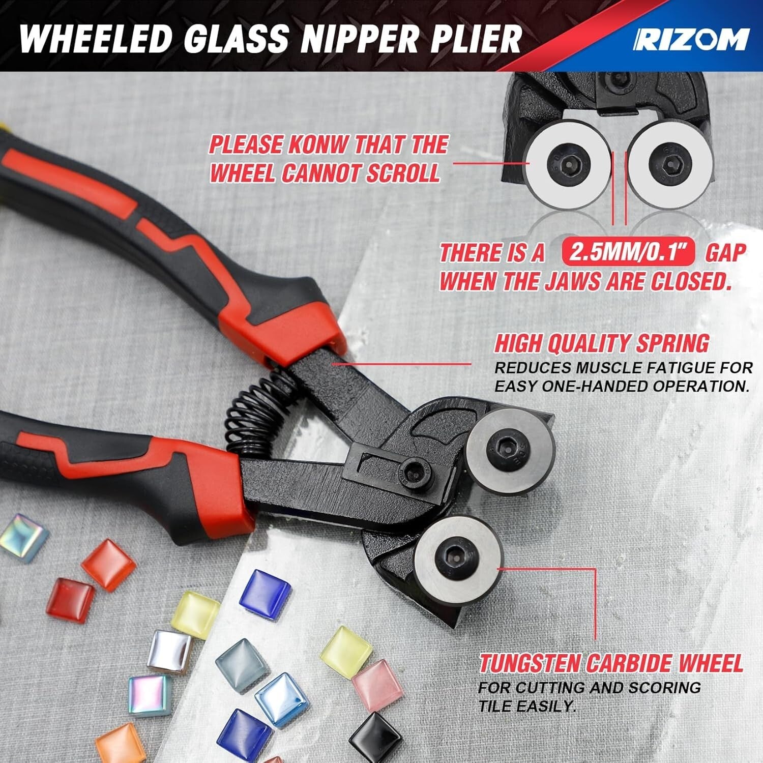 Premium Glass Cutting Tool Set: 8" Nippers, Curved Pliers & Breaker Grozer