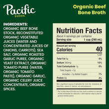Load image into Gallery viewer, Savory Organic Beef Bone Broth - 32 Oz Cartons, Pack of 12 for Meal Enrichment