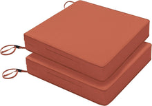 Load image into Gallery viewer, Fade-Resistant Patio Chair Cushions 19 x 19 x 3 in - Soft Foam Support Set of 2
