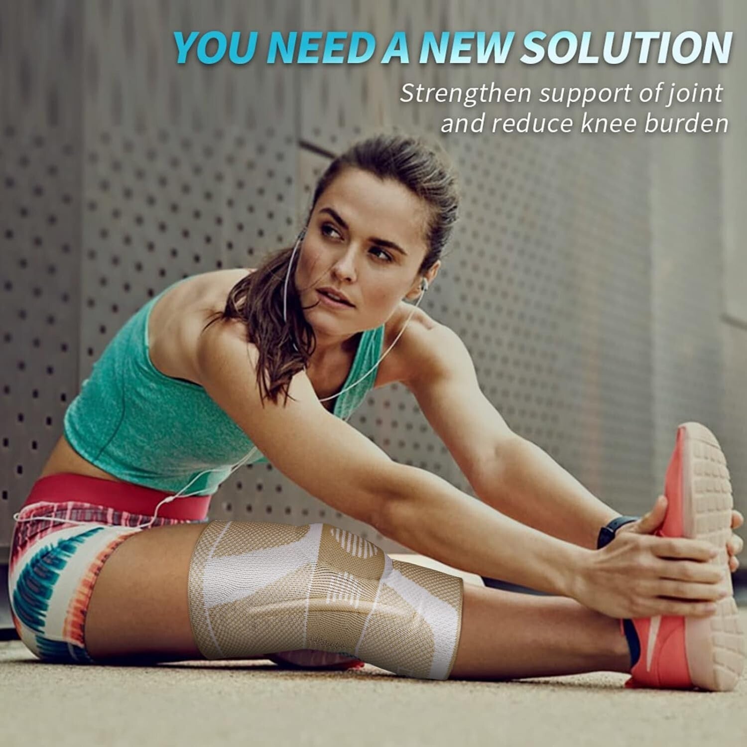 Lightweight Knee Support with Stabilizers - Ideal for Arthritis & ACL Recovery