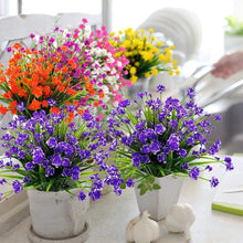 Load image into Gallery viewer, Elegant UV Resistant Artificial Flowers - 20 Bundles for Stylish Outdoor Decor