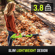 Load image into Gallery viewer, Cordless 40V Leaf Blower with 580 CFM &amp; Gutter Cleaning Extension - 2 Batteries