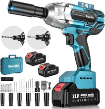 Load image into Gallery viewer, 479 Ft-lbs Cordless Impact Wrench - Complete Set with Sockets &amp; Charger Included