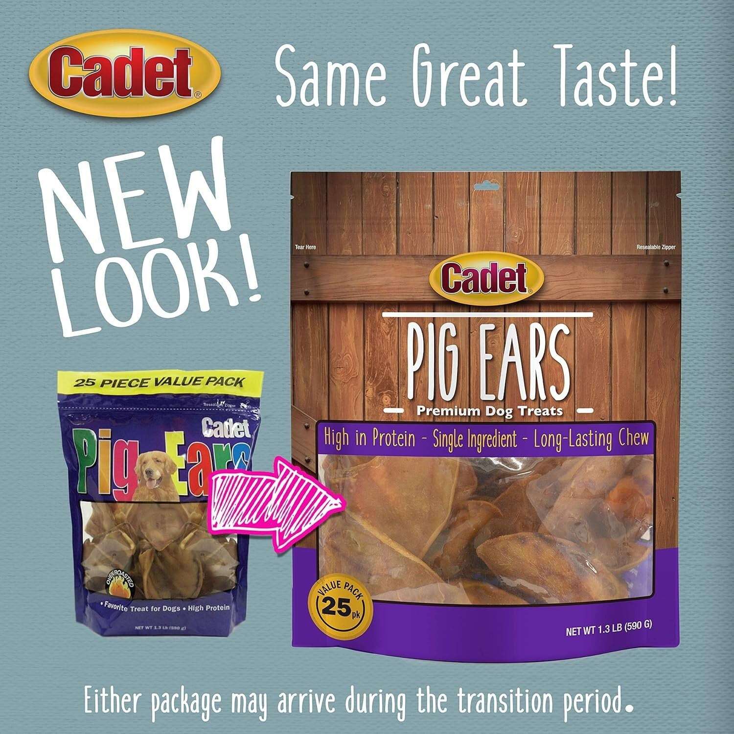 Savory Natural Pig Ears for Dogs - 25 Count Long-Lasting Chews, 100% Real Pork