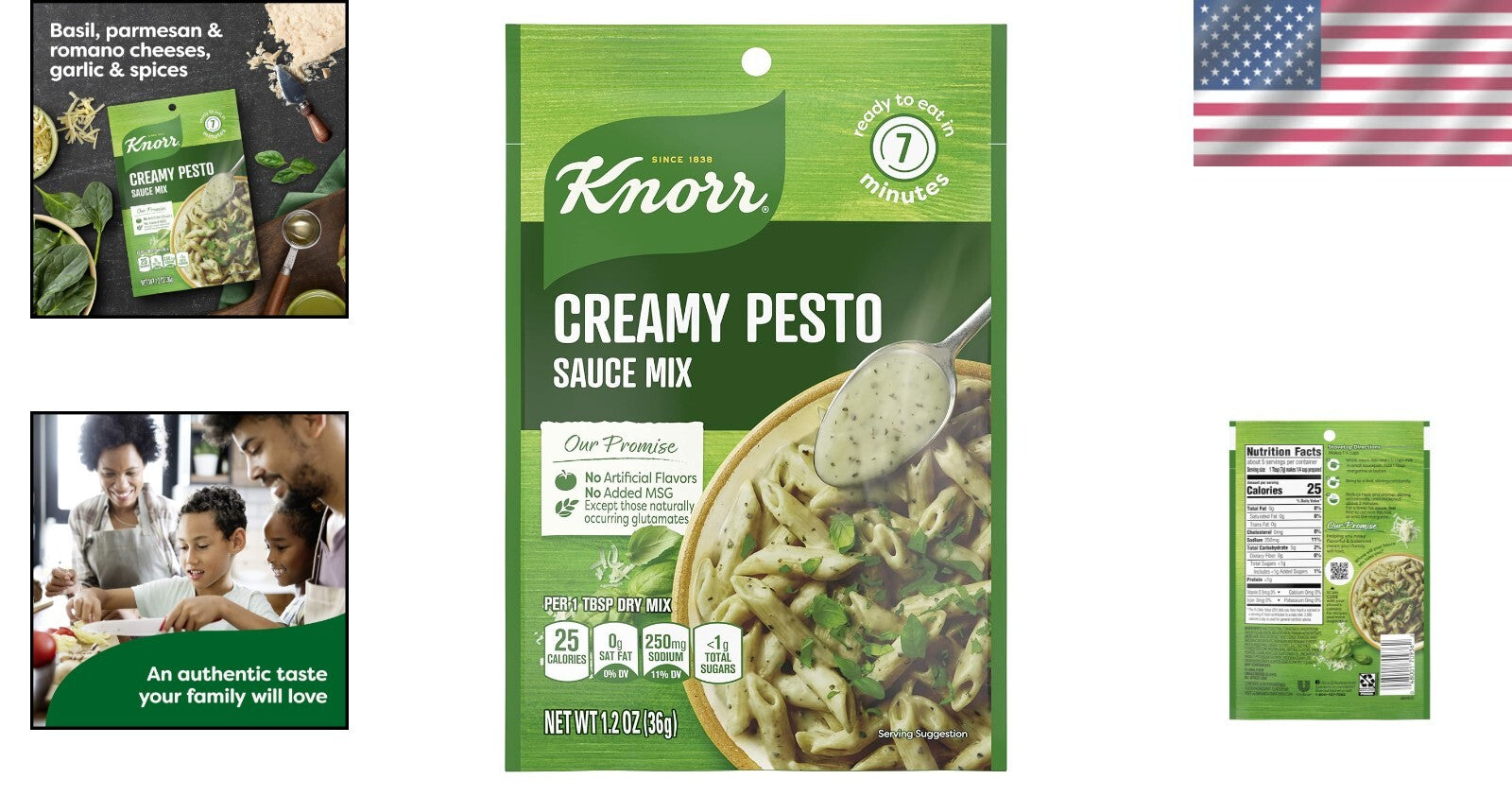 Velvety Creamy Pesto Sauce Mix - No Artificial Flavors, Ready in Minutes