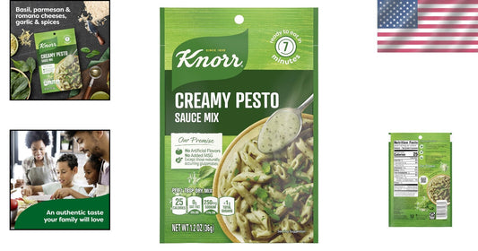 Velvety Creamy Pesto Sauce Mix - No Artificial Flavors, Ready in Minutes