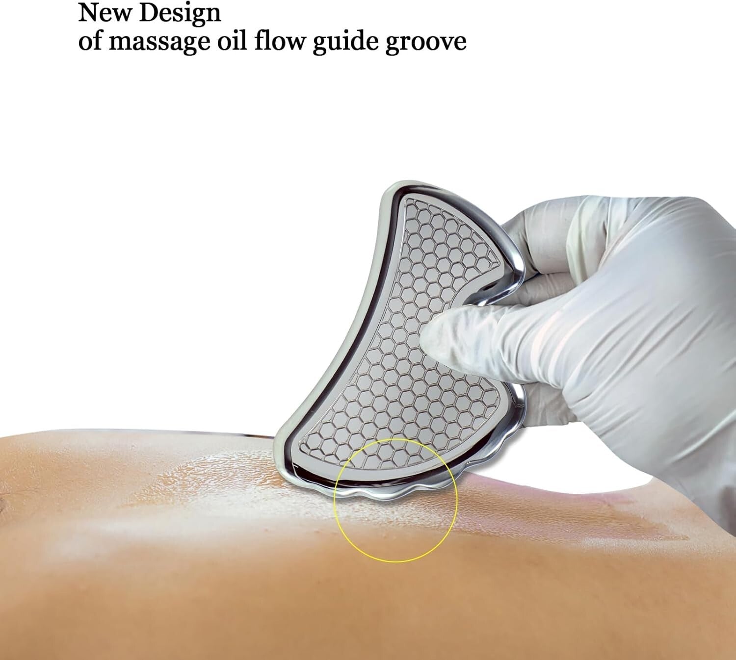 4 in 1 Stainless Steel Muscle Scraper Tool Kit for Pain Relief and Massage