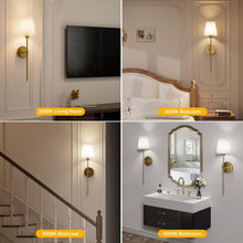 Load image into Gallery viewer, Rechargeable LED Wall Sconces - Elegant, Wireless, 12 Lighting Options, Set of 2
