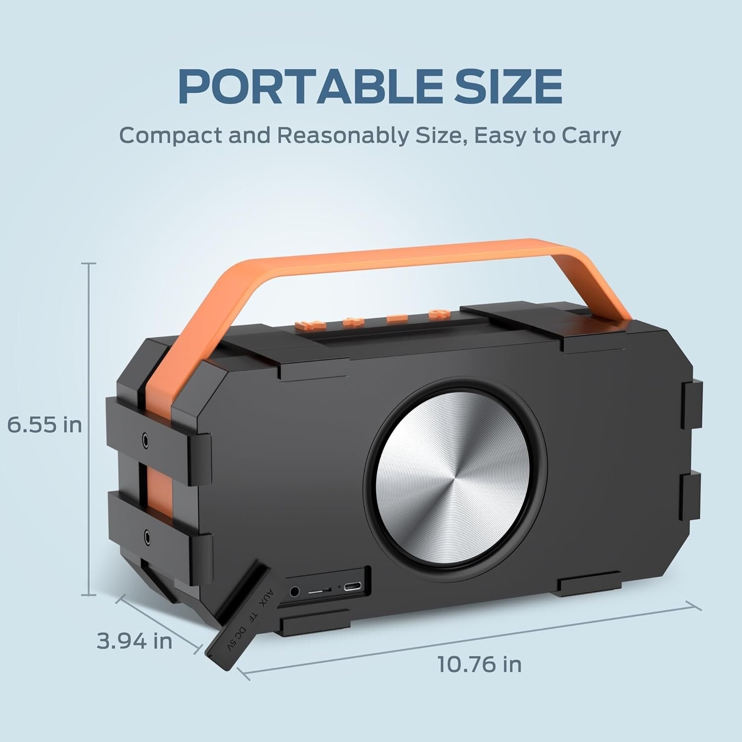 40W Waterproof Bluetooth Speaker with 24-Hour Playtime - Perfect for Outdoors