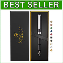 Load image into Gallery viewer, Premium Matt Black Fountain Pen with Smooth Grip - Executive Writing Instrument