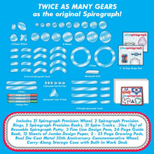 Load image into Gallery viewer, Deluxe 50th Anniversary Kids Art Set – Complete Spirograph Kit with Case &amp; Guide