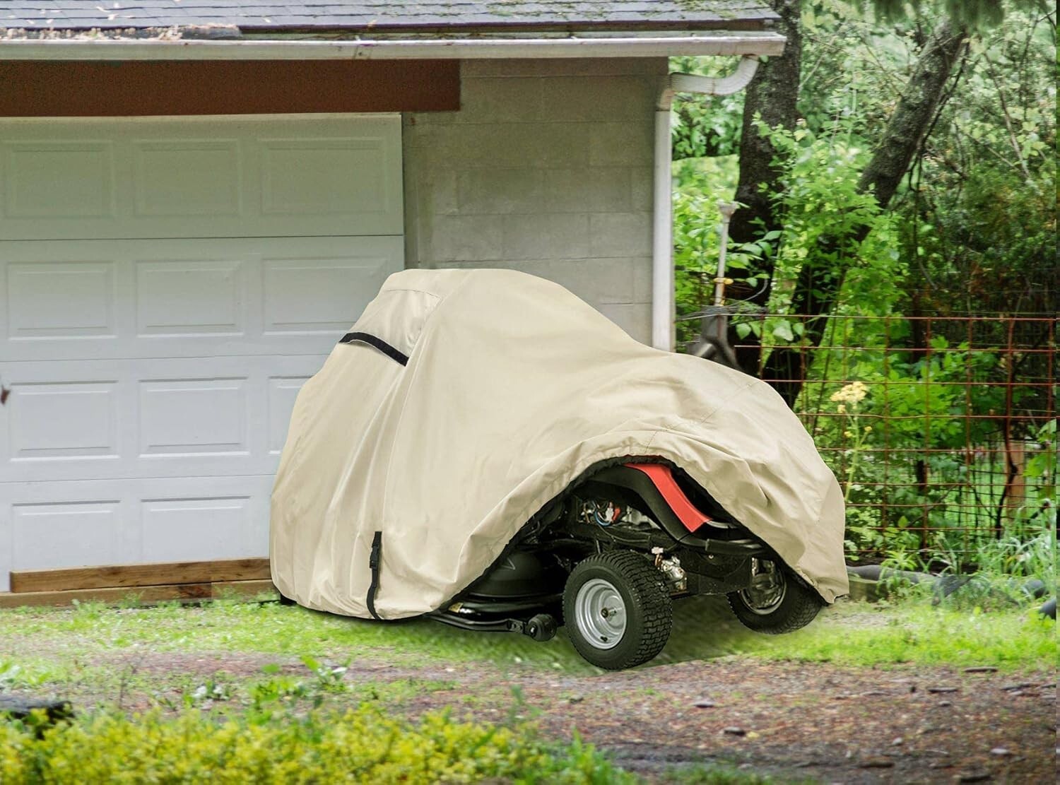 Easy-Install Lawn Tractor Cover with Dual Air Vents – Fits up to 54-inch Decks