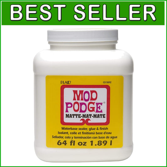 Durable Matte Craft Sealer & Glue - 64 oz., Perfect for DIY Projects & Décor