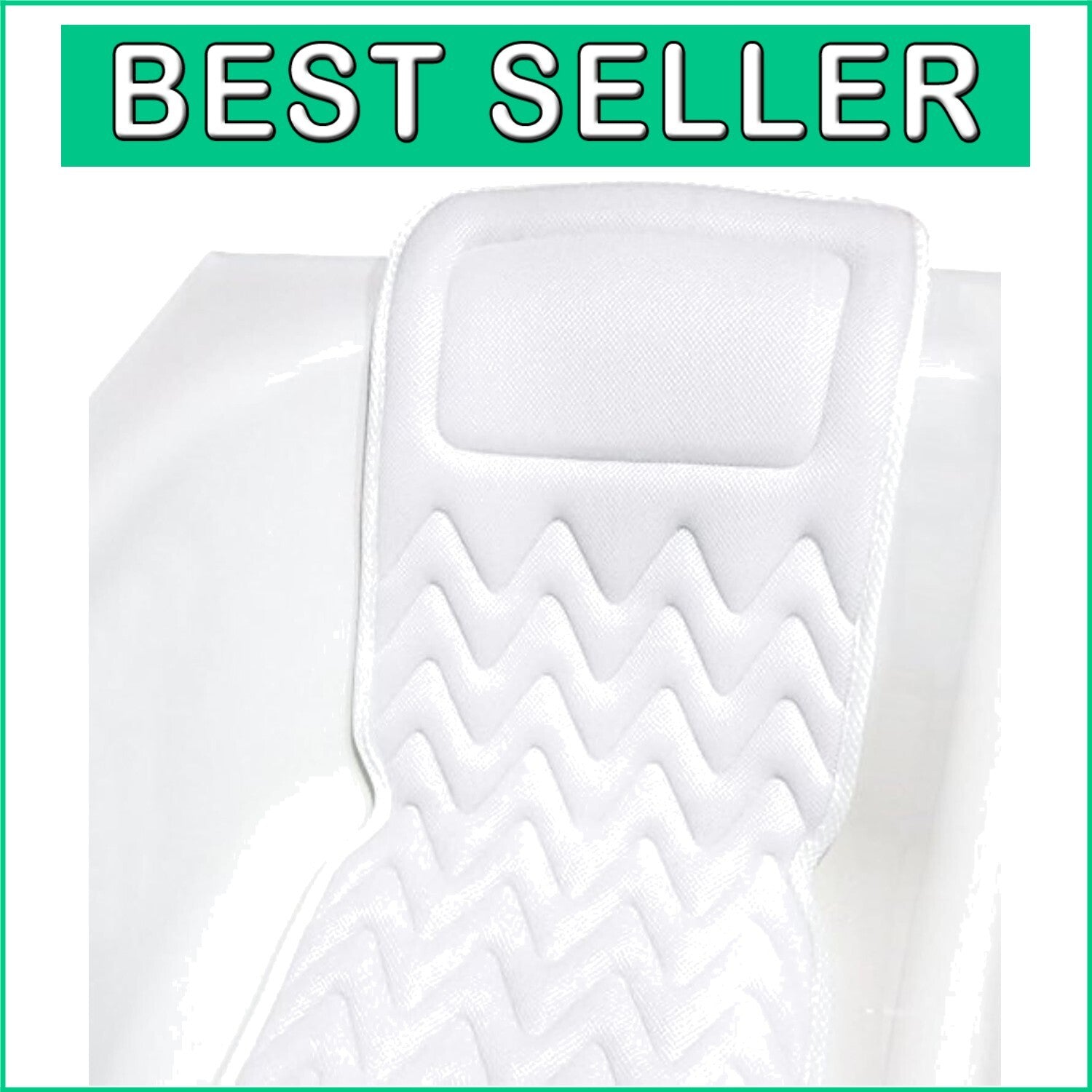Air Mesh Bathtub Pillow with 6 Suction Cups - Perfect for Travel or Home Spa