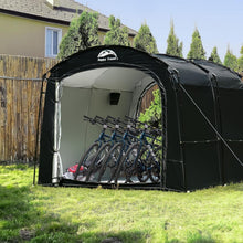 Load image into Gallery viewer, Heavy-Duty 8x7ft Portable Shed with Zippered Doors for Bike &amp; Tool Protection