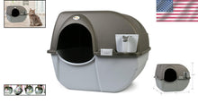 Load image into Gallery viewer, Regular Size Grey Self-Cleaning Litter Box - Quick Waste Disposal Solution