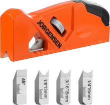 Load image into Gallery viewer, Smooth Edge Chamfer Plane with 4 Interchangeable Blades for Woodworking