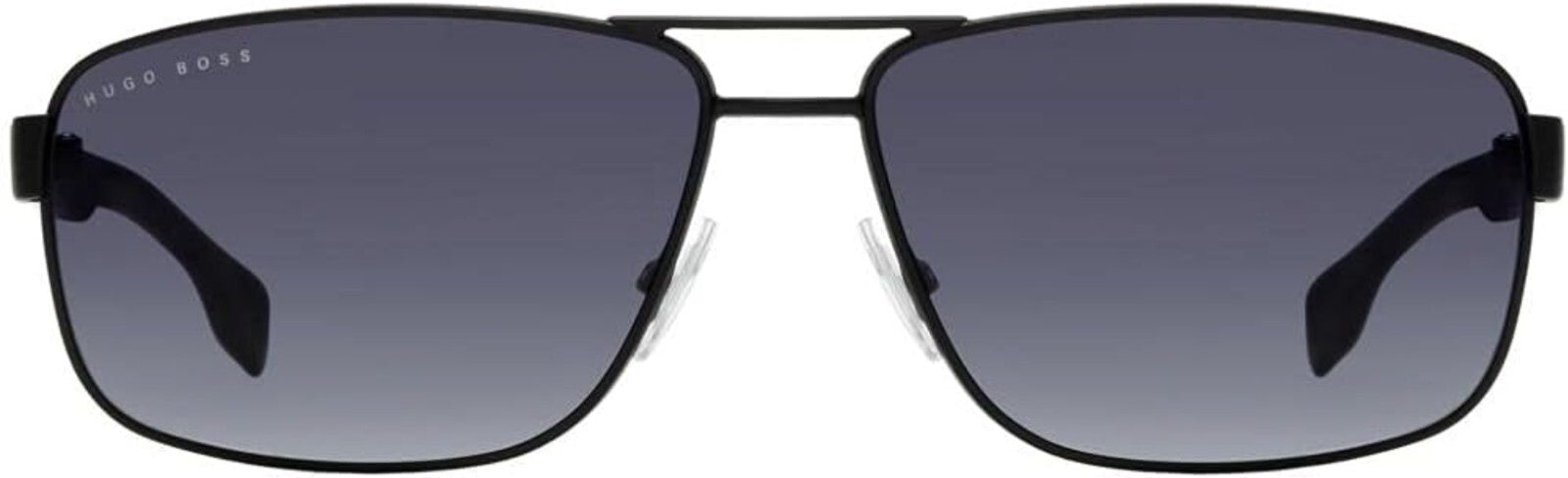 BOSS Men's Pilot Sunglasses with UV Protection - 64mm Matte Black Frame