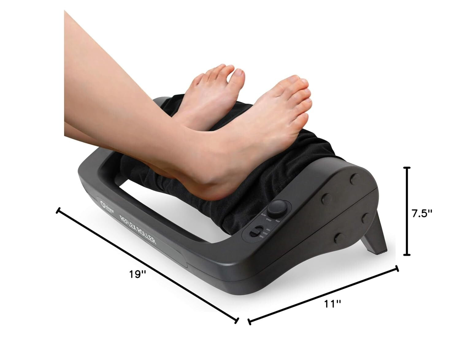 Electric Shiatsu Foot Massager with Calf Roller for Pain Relief and Relaxation