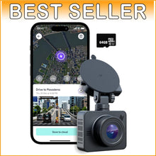 Load image into Gallery viewer, Full HD Beam Dash Cam with Automatic Incident Detection &amp; Night Vision - 64GB SD