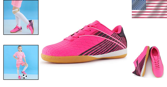 Durable Little Kid Soccer Shoes - Micro-Textured for Optimal Ball Control