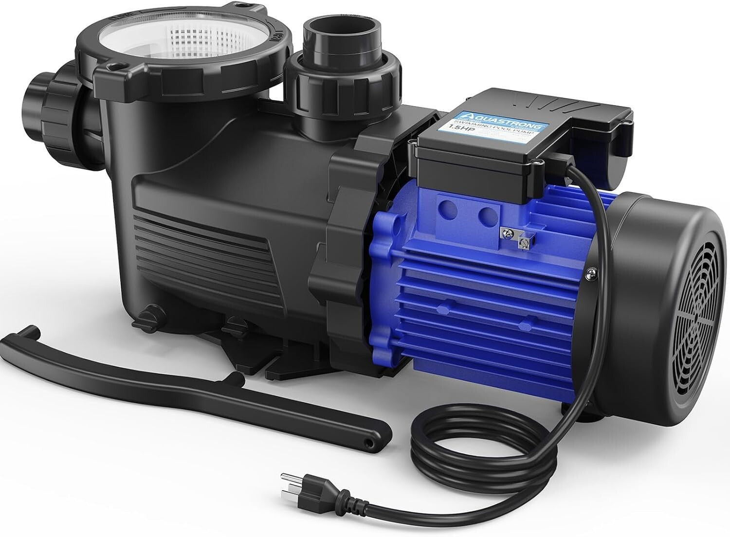 1.5HP Single Speed Pool Pump with 8100 GPH Flow Rate, 115V - Versatile Fit