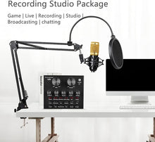 Load image into Gallery viewer, Professional Podcast Recording Bundle - BM-800 Mic, Live Sound Card &amp; Effects