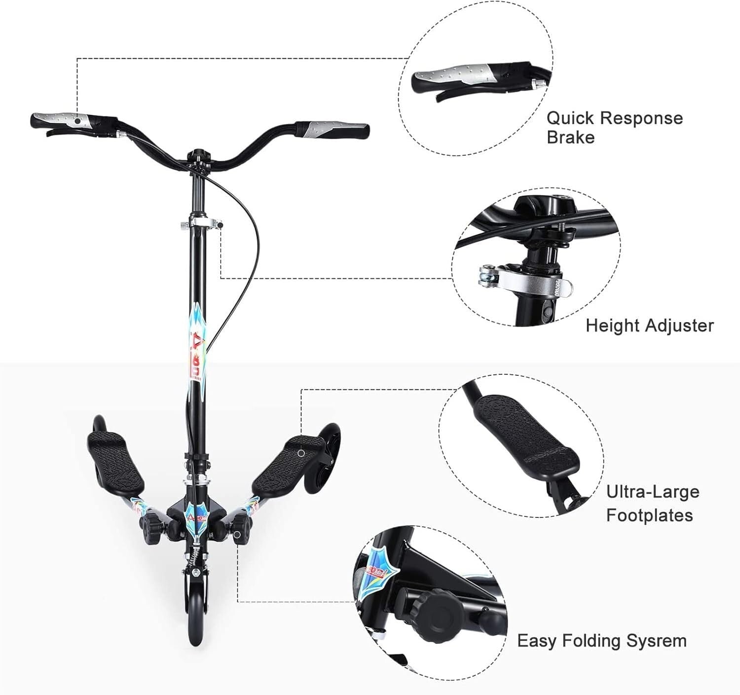 Lightweight & Durable 3-Wheel Scooters for Kids and Adults - Enjoy Outdoor Fun