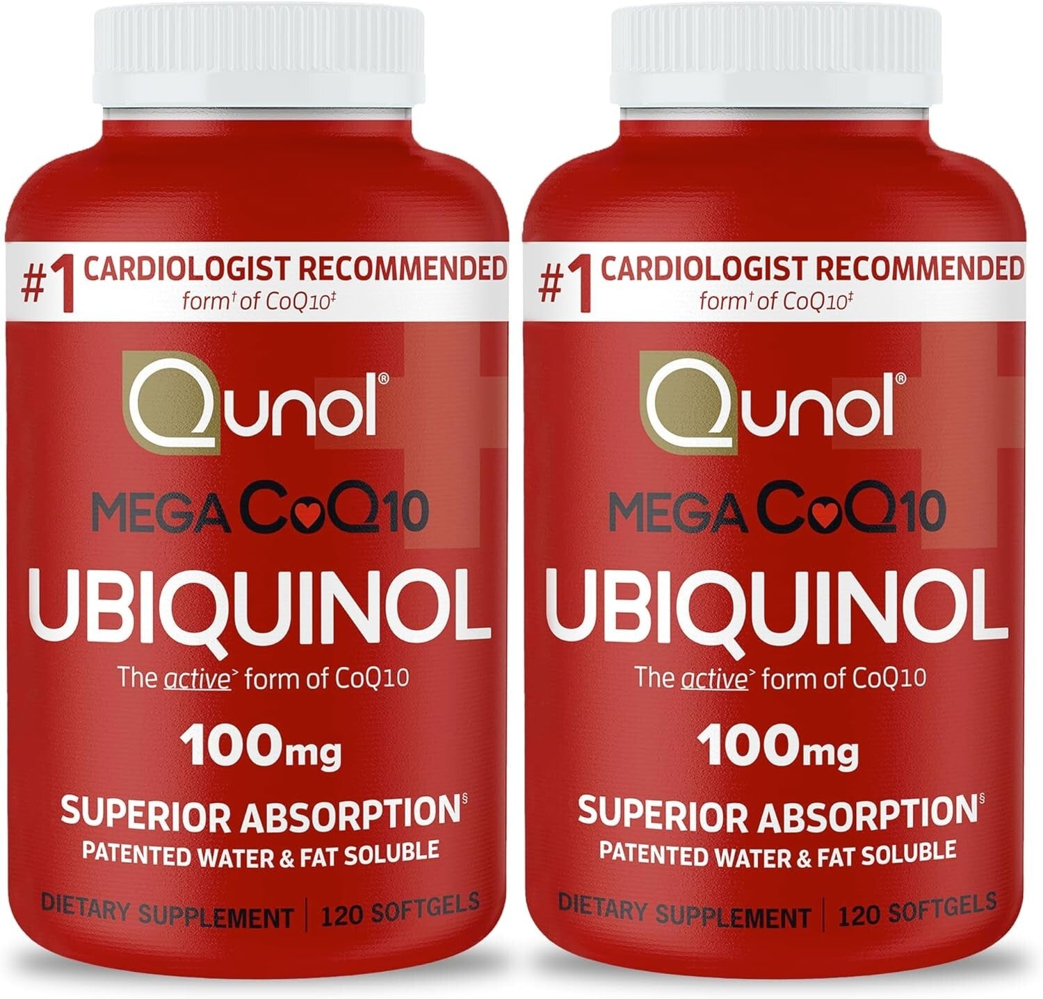 240 Count Softgels of Ubiquinol CoQ10 100mg - Cardiologist Recommended Formula