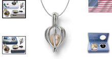 Load image into Gallery viewer, Cultured Wish Pearl Necklace in Sterling Silver Locket - Perfect Gift for Her