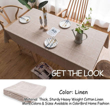 Load image into Gallery viewer, Luxury Embroidered Table Cover, 52"x102" - Stunning Linen Finish for All Seasons
