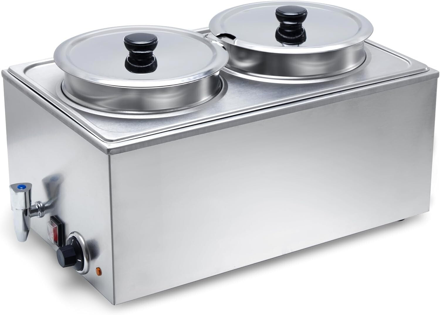 ETL Certified Bain Marie Buffet Table - Easy Clean Stainless Steel Food Warmer
